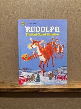 Vtg Rudolph The Red-Nosed Reindeer Vintage Golden Book
